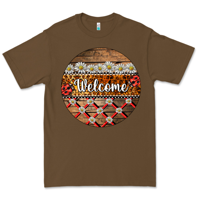 Ladybug Welcome Ornament Premium Tee by BarkalooDesign | Teevron