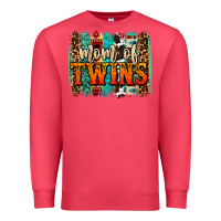 Cardinal mom of twins western brushstroke Premium Sweatshirt - OliviaCreatesArt