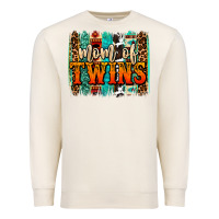 Sandshell mom of twins western brushstroke Premium Sweatshirt - OliviaCreatesArt