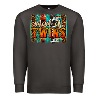Smoke mom of twins western brushstroke Premium Sweatshirt - OliviaCreatesArt