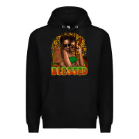 Black Black couple blessed Premium Hoodie - HowdyJamesFarm