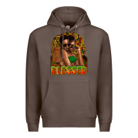 Coffee Black couple blessed Premium Hoodie - HowdyJamesFarm