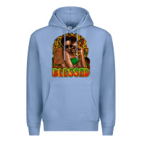 Colony Blue Black couple blessed Premium Hoodie - HowdyJamesFarm