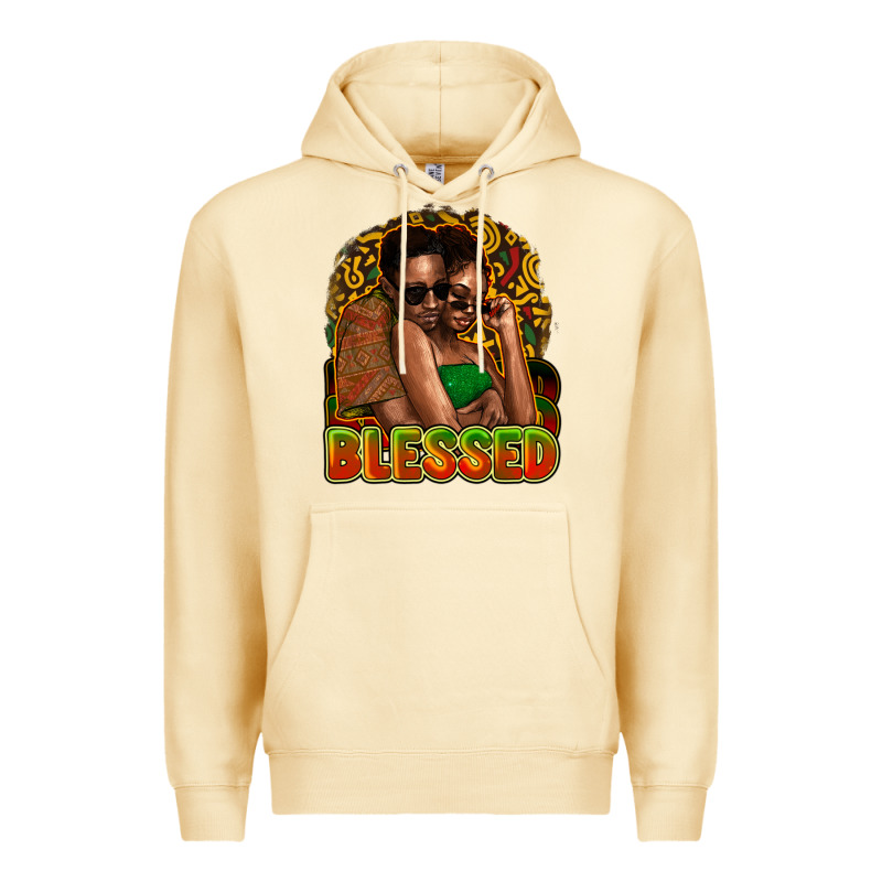 Black Couple Blessed Premium Hoodie by HowdyJamesFarm | Teevron