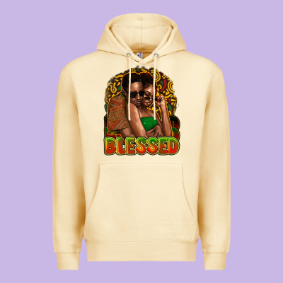 Black Couple Blessed Premium Hoodie Designed By Howdyjamesfarm