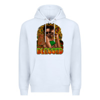 White Black couple blessed Premium Hoodie - HowdyJamesFarm