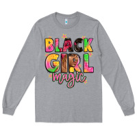 Heather Grey black girl magic Long Sleeve Tee - Artiststas
