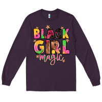 Plum black girl magic Long Sleeve Tee - Artiststas