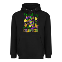 Black ı'm just here for the crawfish olivia Heavyweight Hoodie - OliviaCreatesArt