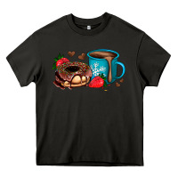 Asphalt donut coffee strawberry Heavy Core Tee - AdoDesignShop