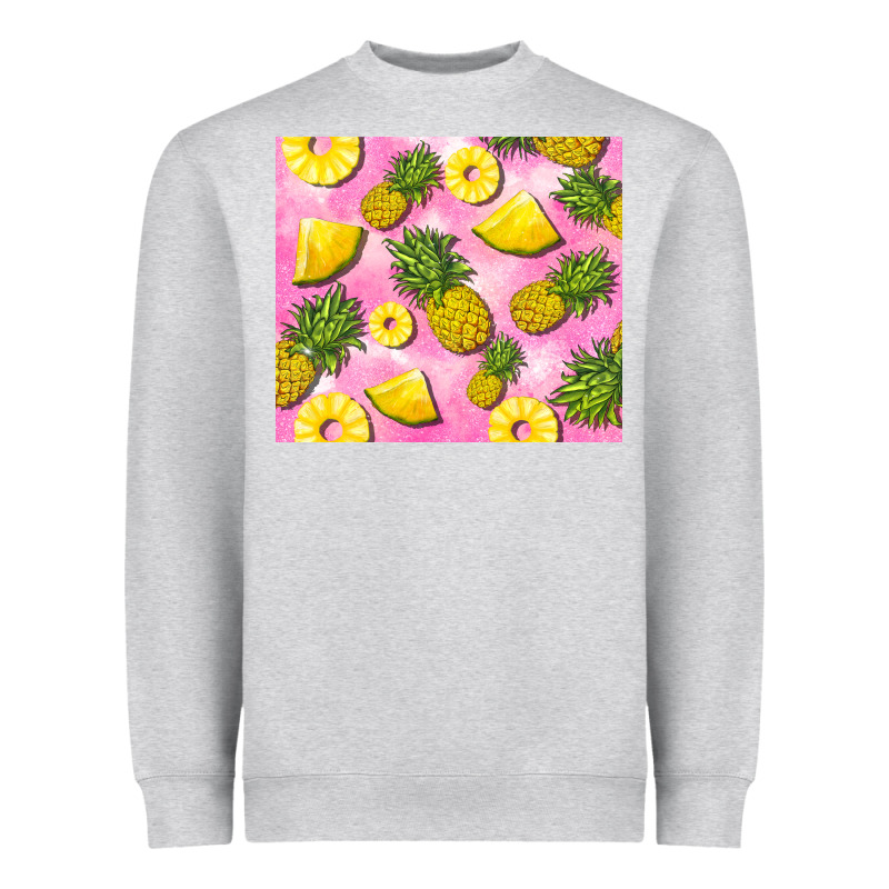 Pink Pineapple Heavyweight Sweatshirt by BarkalooDesign | Teevron