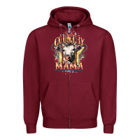 Burgundy Country Mama Zipper Hoodie - HowdyJamesFarm
