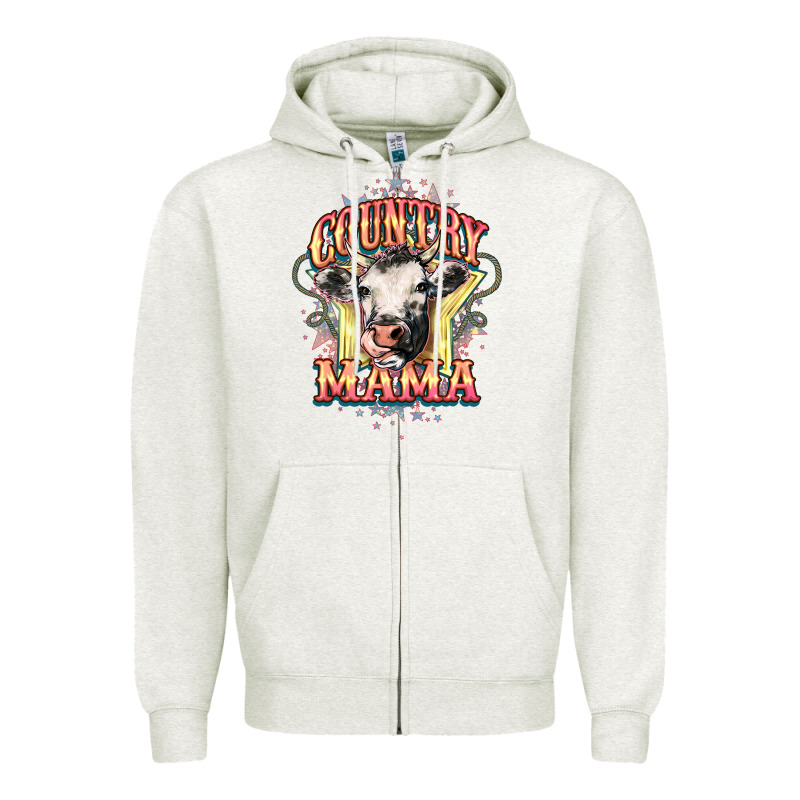Country Mama Zipper Hoodie by HowdyJamesFarm | Teevron