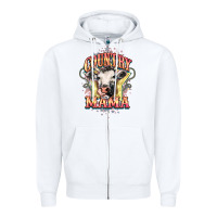 White Country Mama Zipper Hoodie - HowdyJamesFarm