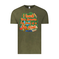 Vintage Olive i teach tiny humans im kind of a big deal Vintage Tee - NancyCooperArtShop