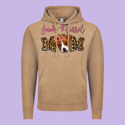 Jack Russel Mom Vintage Hoodie Designed By Jasminsmagicworld