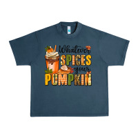 Midnight Navy whatever spices your pumpkin Urban Heavy Tee - MaliasSmallBusiness
