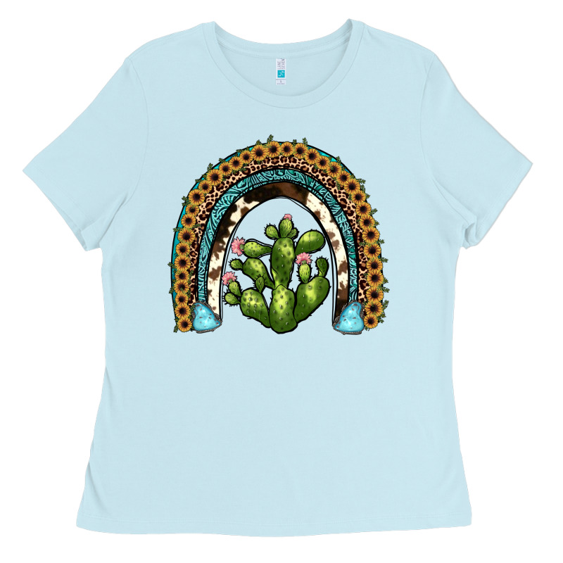 Cactus Rainbow Ladies Tee by JahusDesignShop | Teevron