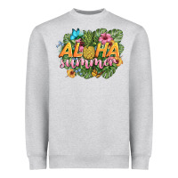Heather Grey aloha summer Heavyweight Sweatshirt - BarkalooDesign