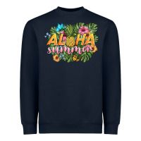Navy aloha summer Heavyweight Sweatshirt - BarkalooDesign