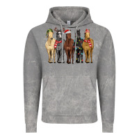 Cloud Rock horses with christmas Vintage Hoodie - MaliasSmallBusiness