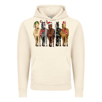Vintage Artic horses with christmas Vintage Hoodie - MaliasSmallBusiness