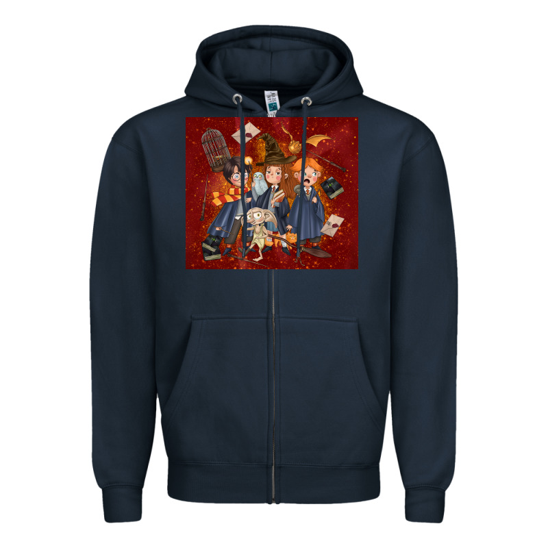 Wizard Kids With Glitter Zipper Hoodie by TumblerDesignByShophia | Teevron