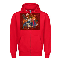 Red wizard kids with glitter Zipper Hoodie - TumblerDesignByShophia