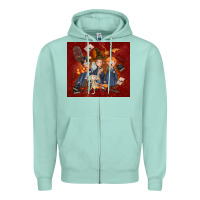 Seafoam wizard kids with glitter Zipper Hoodie - TumblerDesignByShophia