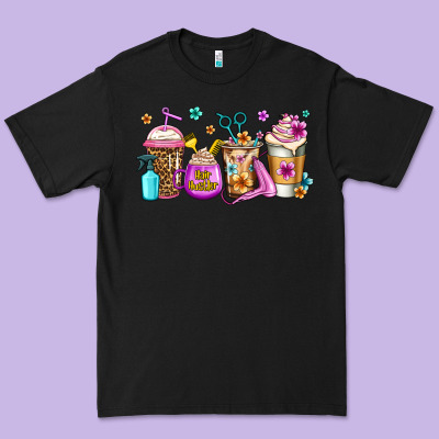 Hair Hustler Coffee Premium Tee Designed By Jasminsmagicworld