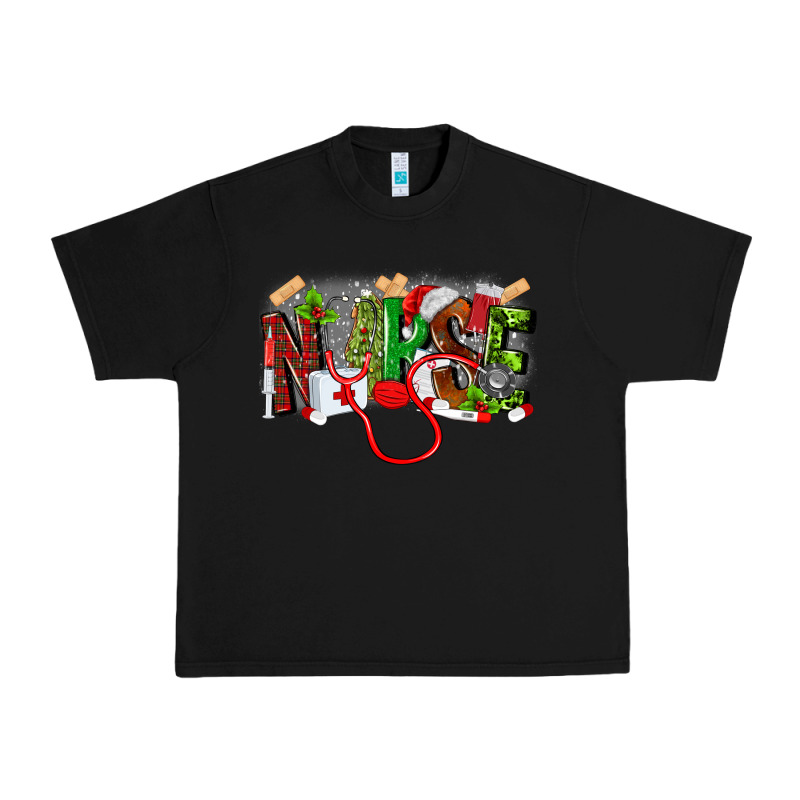 Nurse Christmas Urban Heavy Tee by MaliasSmallBusiness | Teevron