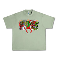 Oil Green nurse christmas Urban Heavy Tee - MaliasSmallBusiness