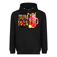 Black sweet summer time waterolor Heavyweight Hoodie - CowCowDesign