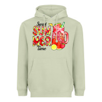 Matcha sweet summer time waterolor Heavyweight Hoodie - CowCowDesign