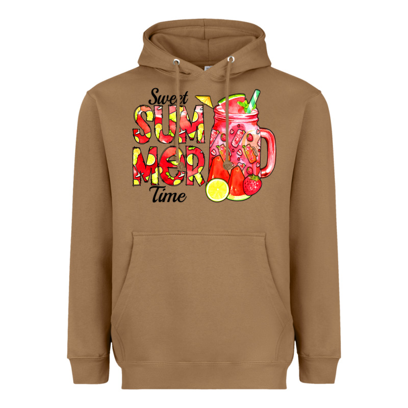 Sweet Summer Time Waterolor Heavyweight Hoodie by CowCowDesign | Teevron
