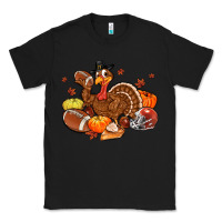 Black football turkey thanksgiving Classic Tee - MaliasSmallBusiness