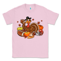 Bubblegum Pink football turkey thanksgiving Classic Tee - MaliasSmallBusiness