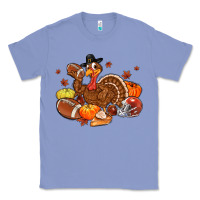 Colony Blue football turkey thanksgiving Classic Tee - MaliasSmallBusiness