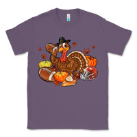Lavender football turkey thanksgiving Classic Tee - MaliasSmallBusiness