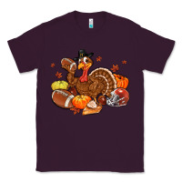 Plum football turkey thanksgiving Classic Tee - MaliasSmallBusiness