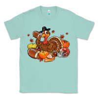 Seafoam football turkey thanksgiving Classic Tee - MaliasSmallBusiness