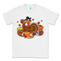 White football turkey thanksgiving Classic Tee - MaliasSmallBusiness