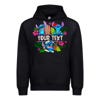 Black Your Text Stich Urban Hoodie - CowhideDigitalArt