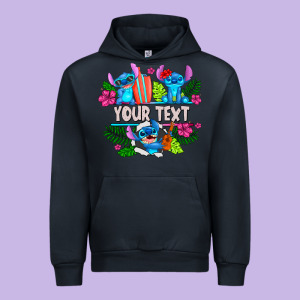 Your Text Stich Urban Hoodie Designed By Cowhidedigitalart