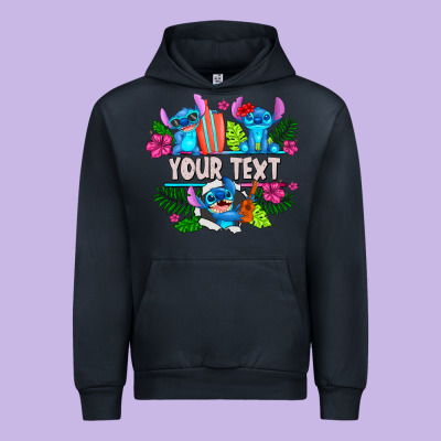 Your Text Stich Urban Hoodie Designed By Cowhidedigitalart