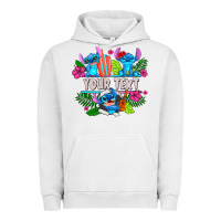 Pigment Lunar Rock Your Text Stich Urban Hoodie - CowhideDigitalArt