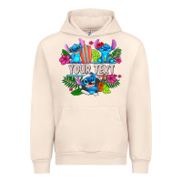Sandshell Your Text Stich Urban Hoodie - CowhideDigitalArt