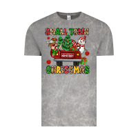 Cloud Rock Christmas Santa and reindeer truck Vintage Tee - MaliasSmallBusiness