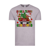 Christmas Santa And Reindeer Truck Vintage Tee | Teevron