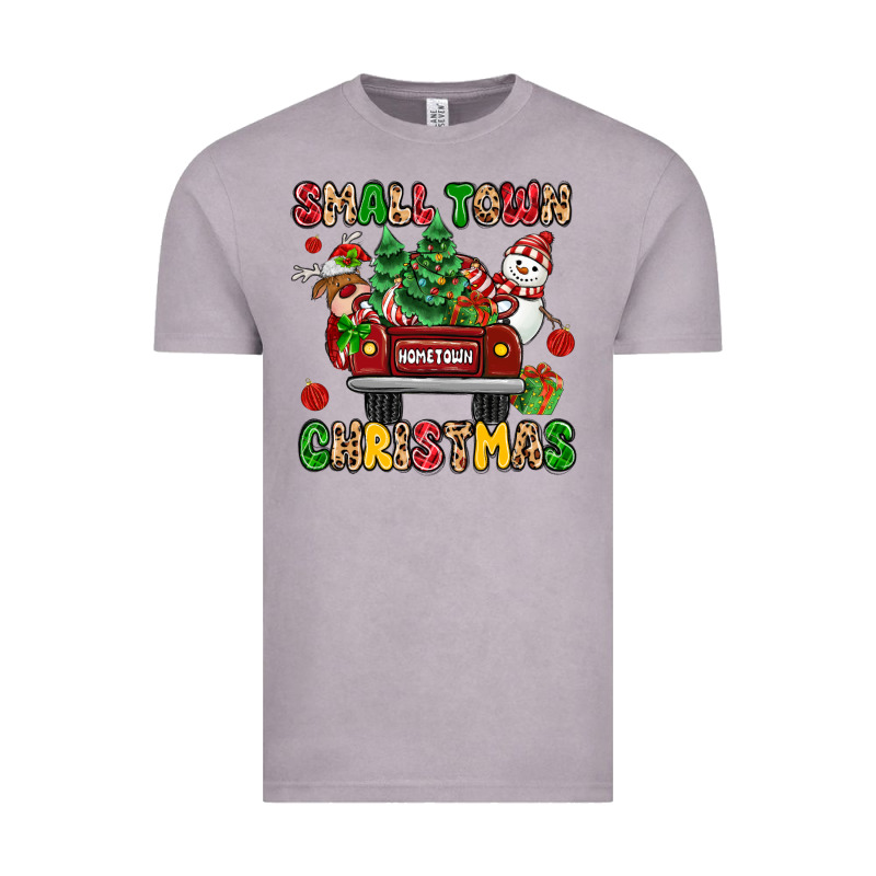 Christmas Santa And Reindeer Truck Vintage Tee by MaliasSmallBusiness | Teevron